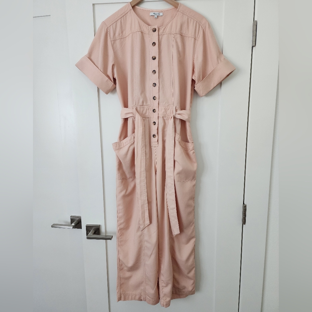 Madewell Top Stitched Coverall Jumpsuit Size 6